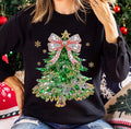 Rhinestone Christmas tree sweater